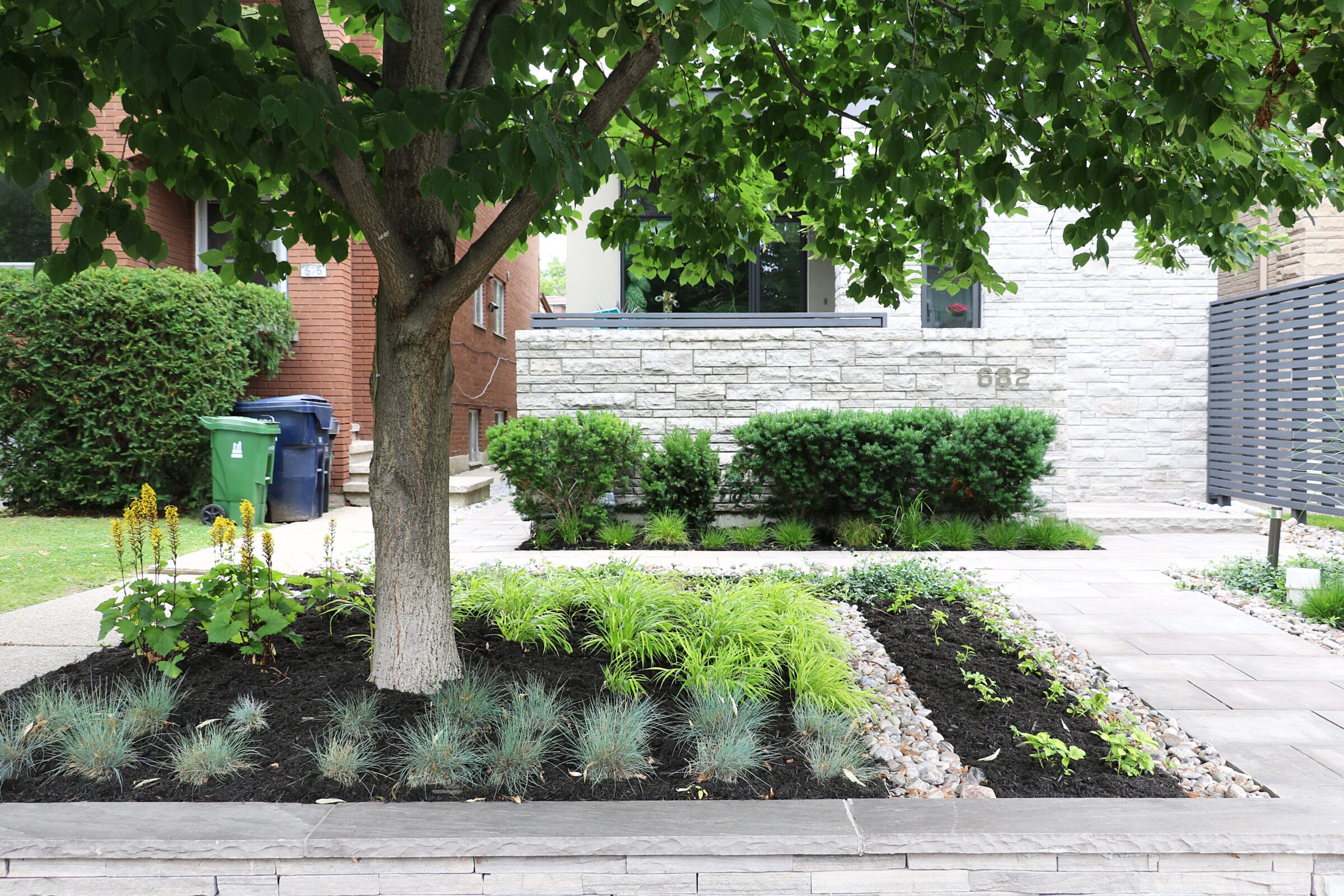 Seasonal plants and soil